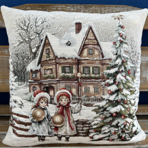 Gobelínové polštáře Vánoce - Chenille Eden 8761