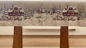 Gobelínové ubrusy vánoční -  Chenille Krajinka