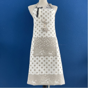 Bavlněná zástěra - 402 béžová