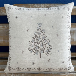 Gobelínové polštáře vánoční chenille - Stromek 1280