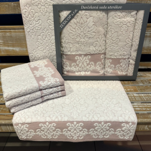 Bavlněné ručníky Super Soft ružové- Dárkové balení