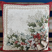 Gobelínové polštáře chenille - Vánoční zvony