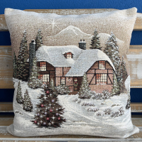 Gobelínové ubrusy Vánoce - chaloupky