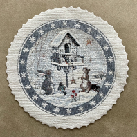 Gobelínové ubrusy vánoční - lesní zvířátka