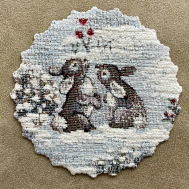 Gobelínové ubrusy vánoční - lesní zvířátka