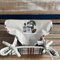 Vánoční bavlněný koš - TE 10673