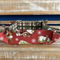 Vánoční bavlněný koš - ARM Snowman