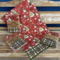 Kuchyňské utěrky- tlačené ARM Snowman červená