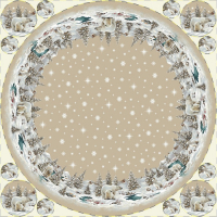 Gobelínové ubrusy vánoční - Medvěd lední