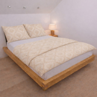 Luxusní ložní prádlo - hnědo-béžové Finezza