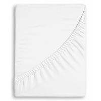 Prostěradla bavlněné - Mako Jersey s lycrou Bílá