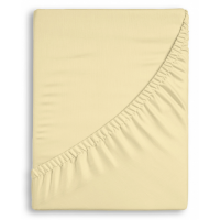 Prostěradla bavlněné - Mako Jersey s lycrou Krémová č.1