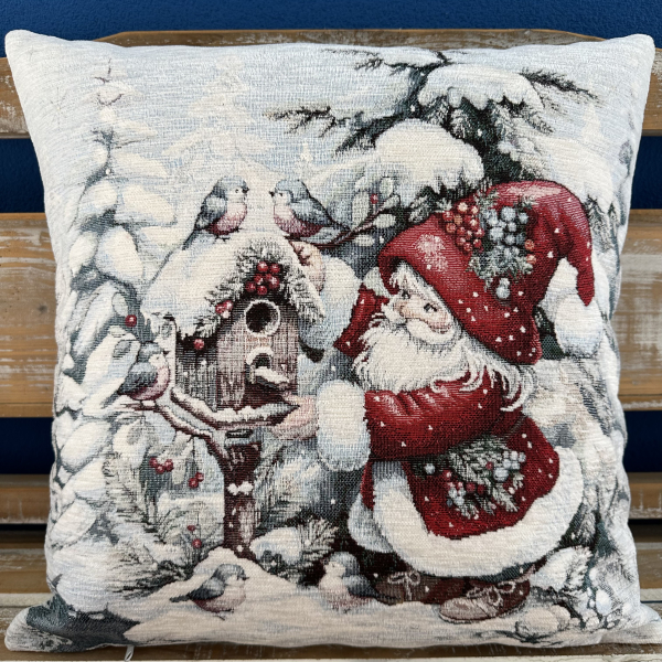 Gobelínové polštáře Vánoce - Chenille Skřítek