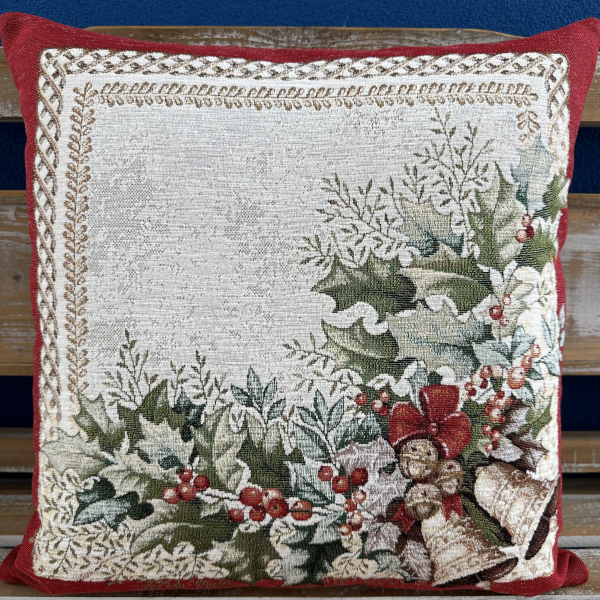 Gobelínové polštáře chenille - Vánoční zvony