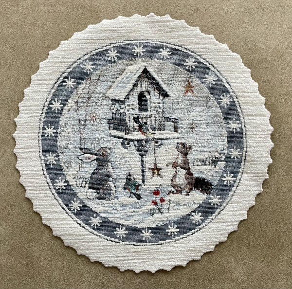 Gobelínové ubrusy vánoční - lesní zvířátka