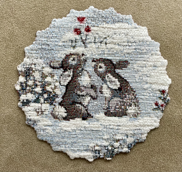 Gobelínové ubrusy vánoční - lesní zvířátka