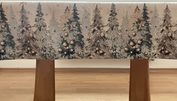 Gobelínové ubrusy vánoční -  Chenille Stromečky