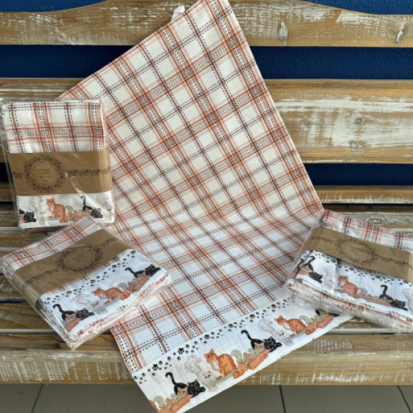 Kuchyňské utěrky  Kočky 10302
