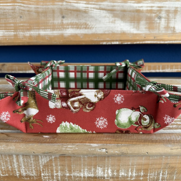 Vánoční bavlněný koš - ARM Snowman