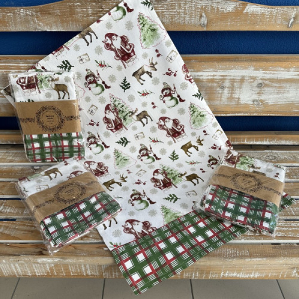 Kuchyňské utěrky- tlačené ARM Snowman biela