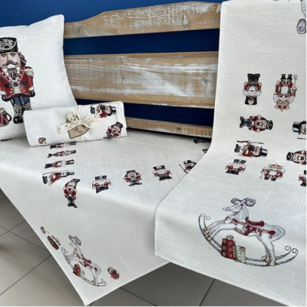 Gobelínové ubrusy vánoční - chenille 1024