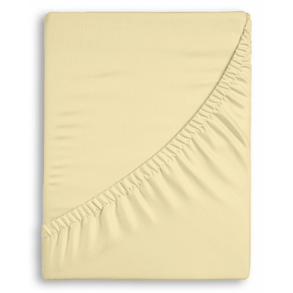 Prostěradla bavlněné - Mako Jersey s lycrou Krémová č.1