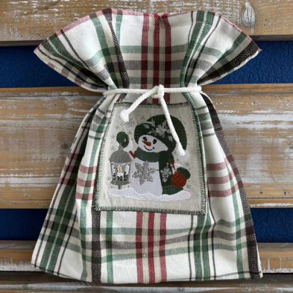 Vrecúško bavlnené TE 10673 Snehuliak