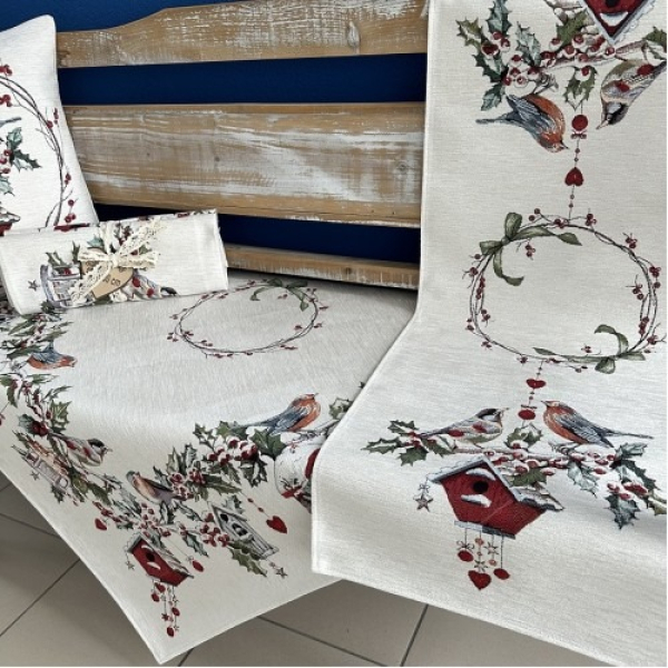 Gobelínové ubrusy vánoční - chenille 1279